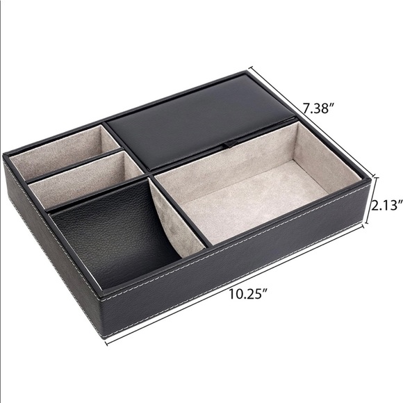 Leather Desktop Storage Organizer - Picture 3 of 4